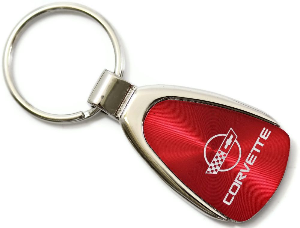 Chevrolet Chevy Corvette C4 Red Teardrop Authentic Logo Key Ring Fob Keychain eBay